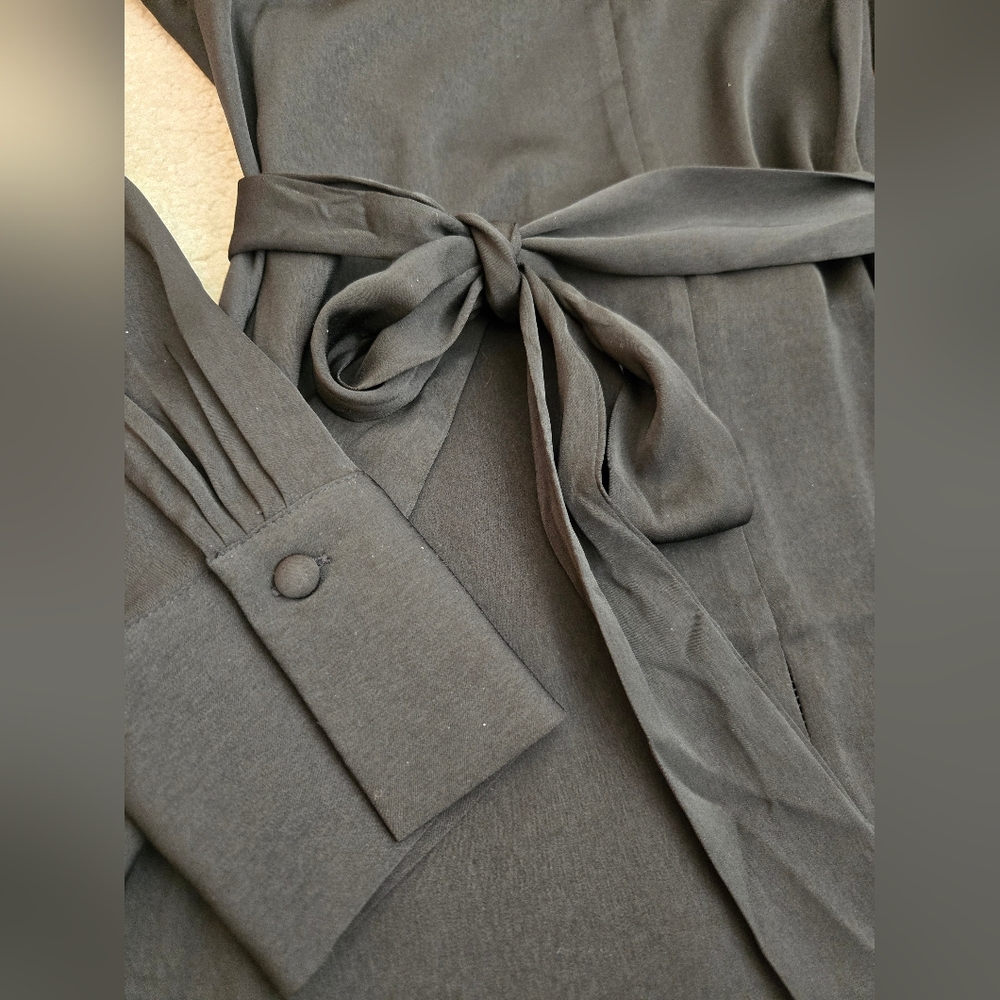 Banana Republic Black Silky Dress